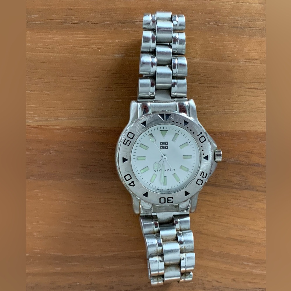 Givenchy Women's Silver Stainless Steel Bracelet Watch - Silver White Dial - Picture 2 of 6